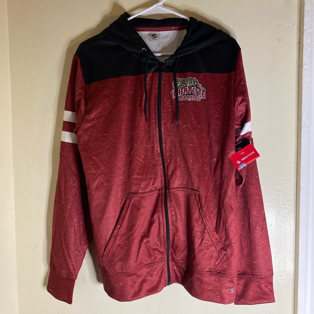 Lafayette leopards college hoodie water resistant dri fit m